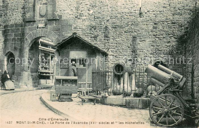 Mont-Saint-Michel Porte de l'Avancée et les Hichelettes
