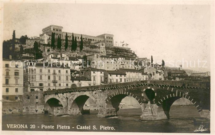 Verona Veneto Ponte Pietra Castel San Pietro