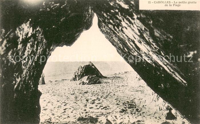 Carolles La petite grotte de la plage