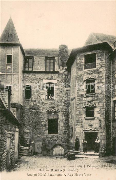 Dinan 22 Ancien Hôtel Beaumanoir Rue Haute Voie