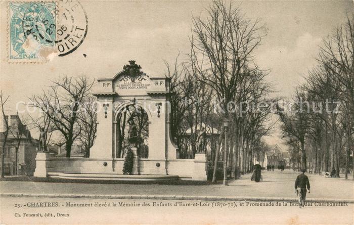 Chartres 28 Monument Promenade de la Butte des Charbonniers
