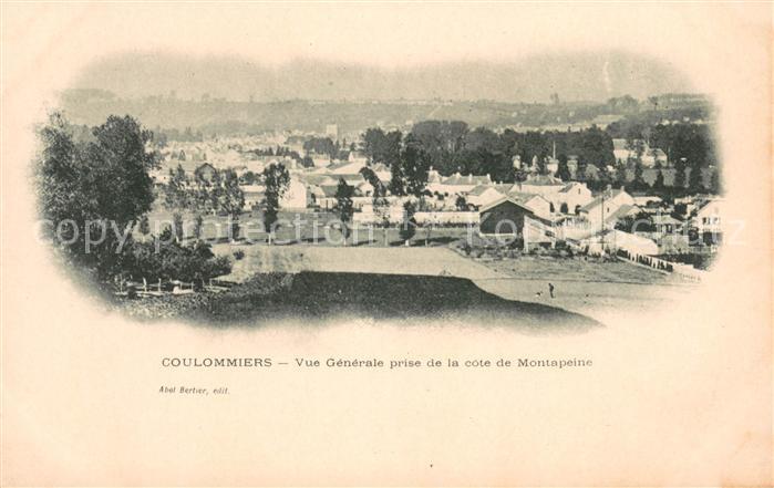 Coulommiers Vue Generale prise de la côte de Montapeine