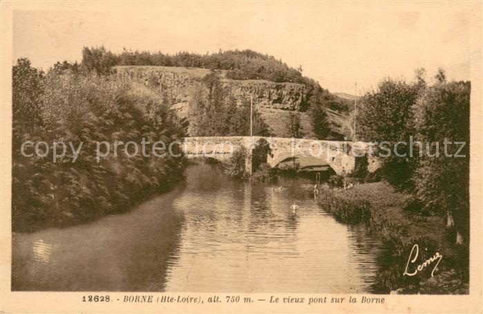 Borne Haute-Loire Vieux pont sur la Borne