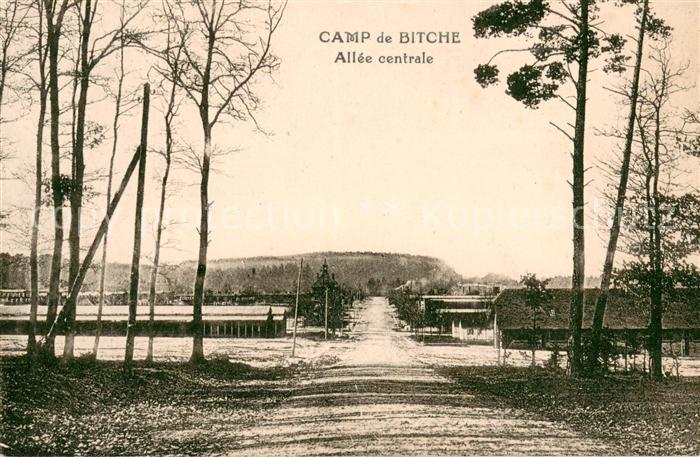 Bitche Moselle Allée centrale du camp