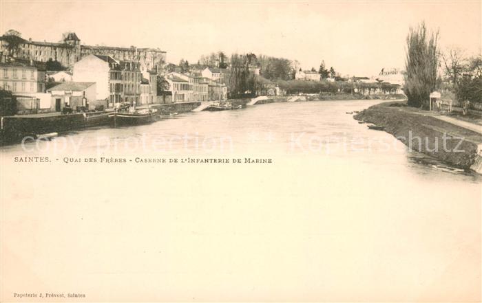 Saintes Charente-Maritime Quai des Frères Caserne de l'Infanterie de Marine