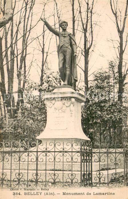 Belley Monument de Lamartine Statue
