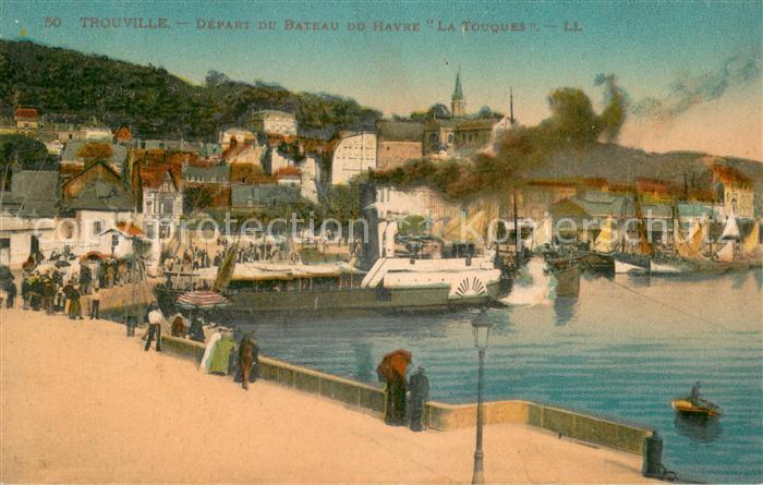Trouville-sur-Mer Départ du Bateau du Havre La Touques
