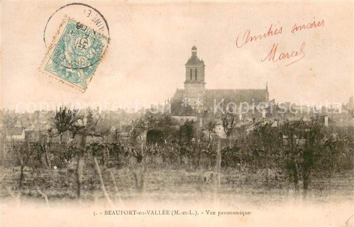 Beaufort-en-Vallee 49 Vue panoramique sur la ville Eglise