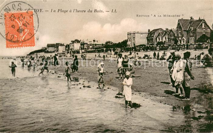 Le Crotoy La plage a l Heure du bain