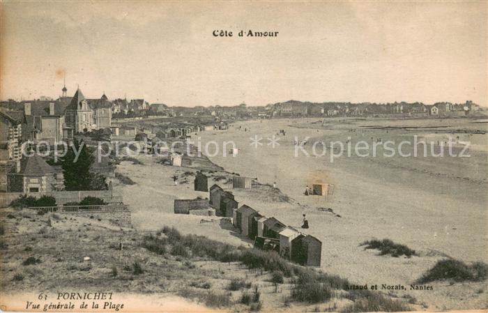 Pornichet Vue Generale de la plage