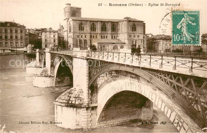 Romans-sur-Isere Eglise Saint Barnard Pont