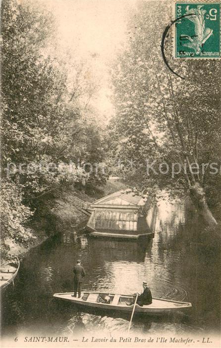 Saint-Maur-des-Fosses Lavoir du petit bras de l'Ile Machefer