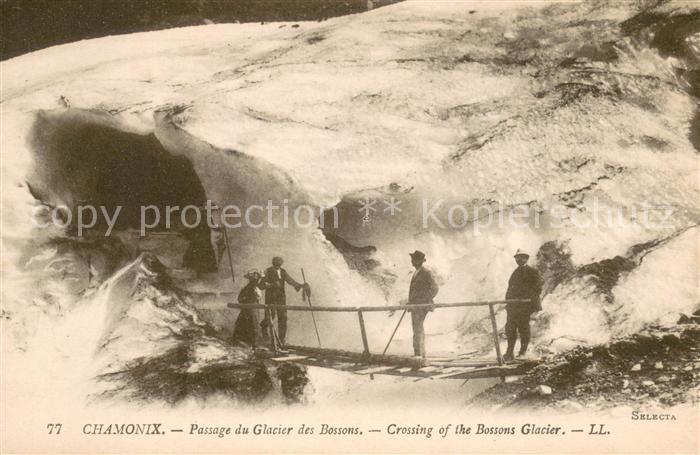 Chamonix Passage du Glacier des Bossons