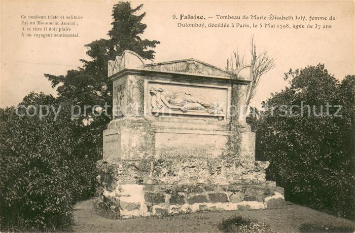 Falaise Calvados Tombeau de Marie Elisabeth Joly