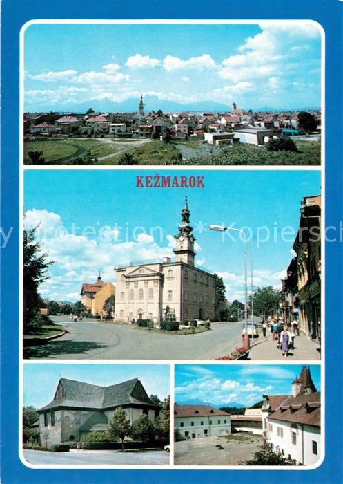 Kezmarok Panorama Platz Kirche