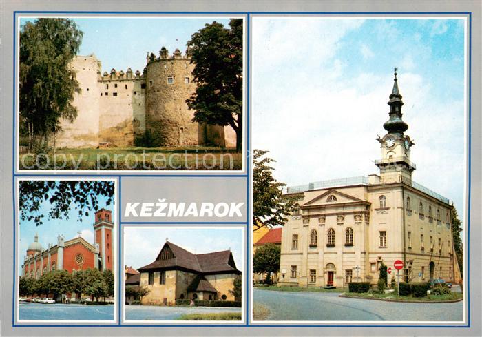Kezmarok Schloss Teilansichten Gebaeude