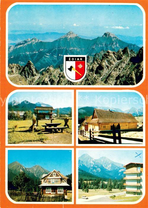 Hohe Tatra Gebirgspanorama Bergbauden Hotels Rastplatz