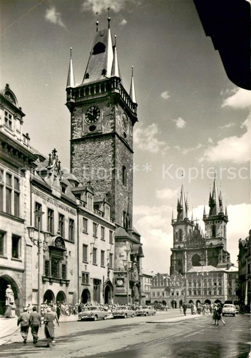 Praha Prahy Prague Altstaedter Rathaus Teyn Kirche