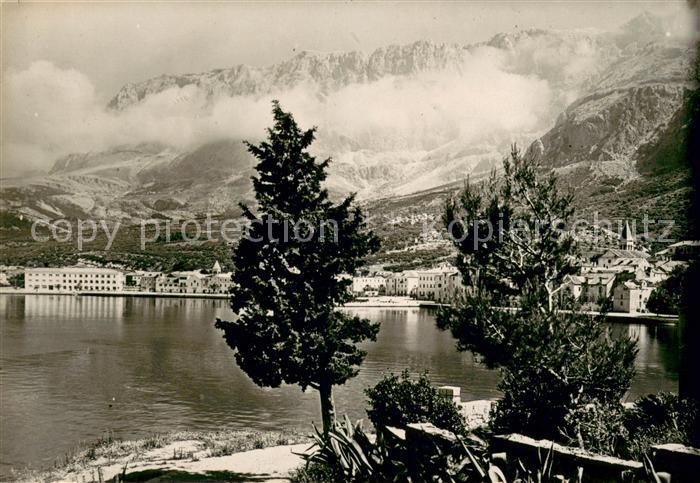 Makarska Dalmatien Panorama Blick zu den Bergen