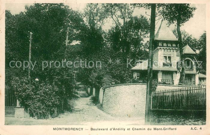 Montmorency Boulevard d’Andilly et Chemin du Mont Griffard