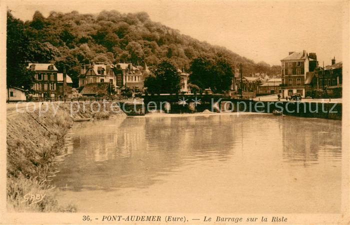 Pont-Audemer Le Barrage sur la Risle