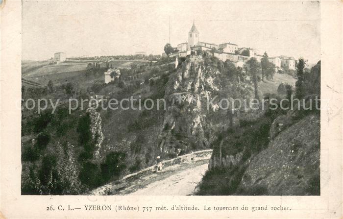 Yzeron Le tournant du grand rocher