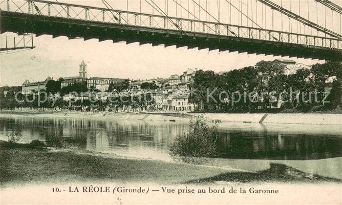 La Reole Vue prise au bord de la Garonne