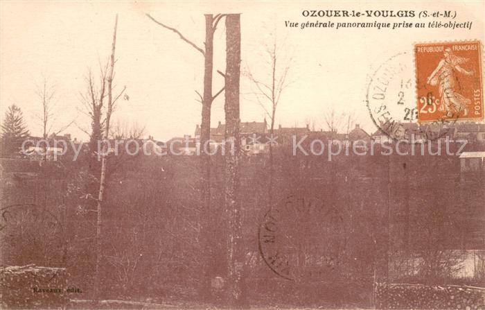 Ozouer-le-Voulgis Vue generale panoramique prise au tele