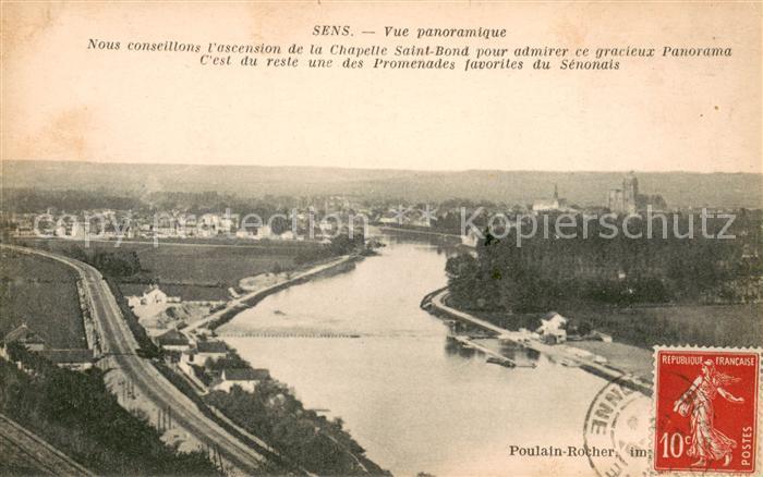 Sens 89 Vue panoramique Chapelle Saint Bond