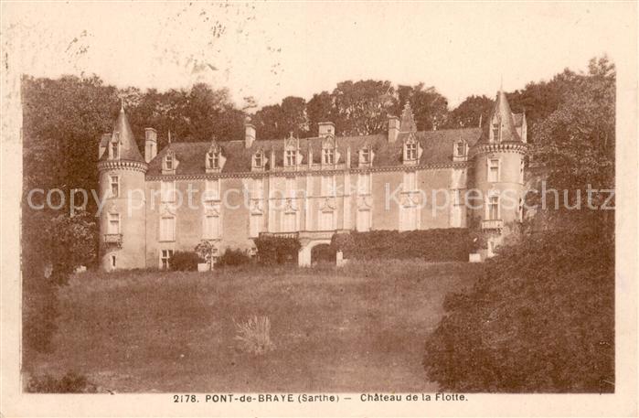Braye Pont de Braye Chateau de la Flotte