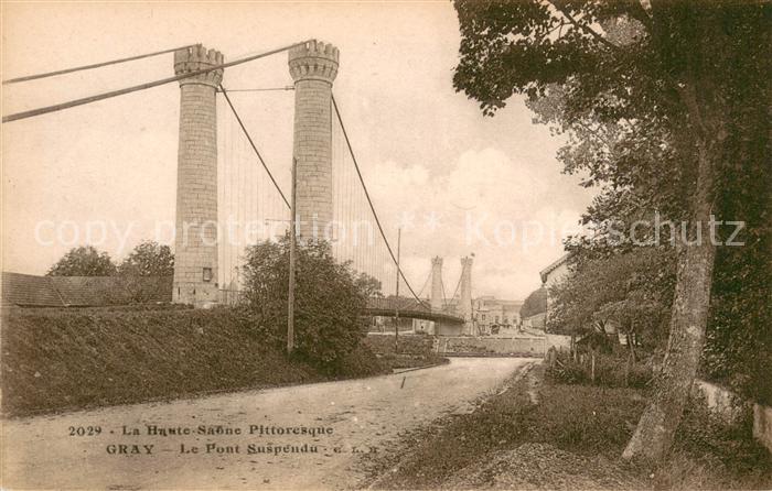 Gray Haute Saone Le Pont Suspendu