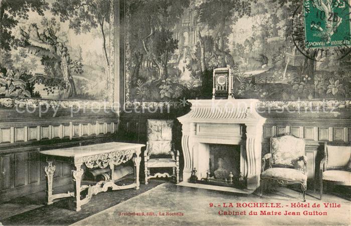 La Rochelle Charente-Maritime Hotel de Ville Cabinet du Maire Jean Guiton