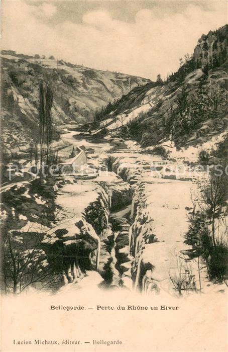 Bellegarde Region (Canton de) Perte du Rhone en Hiver