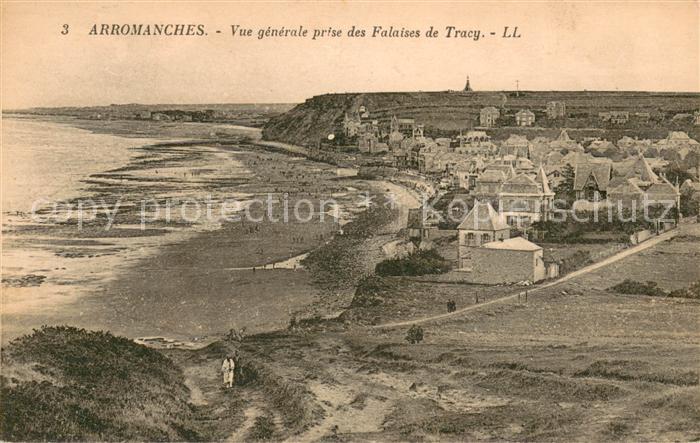 Arromanches-les-Bains Vue generale prise des Falaises de Tracy