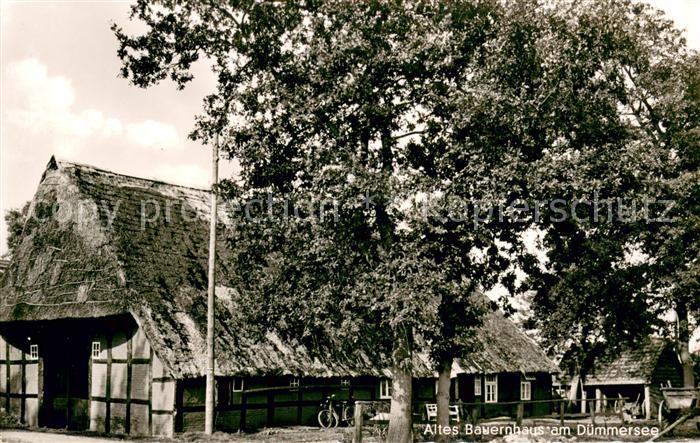 Duemmersee Mecklenburg-Vorpommern Altes Bauernhaus am Duemmersee