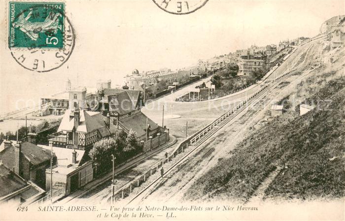 Sainte-Adresse Vue prise de Notre Dame des Flots sur le Nice Havrais et le Cap d
