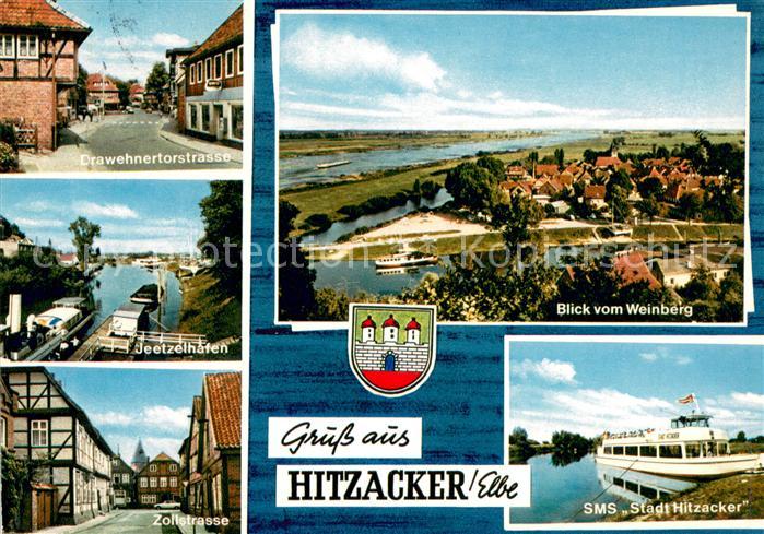 Hitzacker Elbe Drawehnertorstrasse Jeetzelhafen Blick vom Weinberg Zollstrasse S