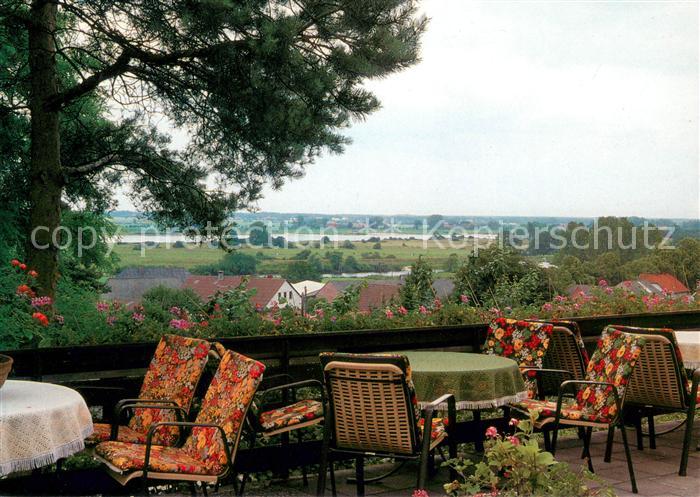 Hitzacker Elbe Elbhoehen Restaurant Terrasse