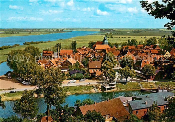 Hitzacker Elbe Blick vom Weinberg