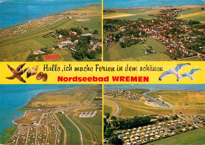 Wremen Fliegeraufnahmen Campingplatz