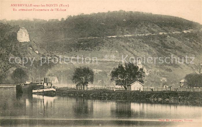 Amfreville-sous-les-Monts En attendant l'ouverture de l'écluse