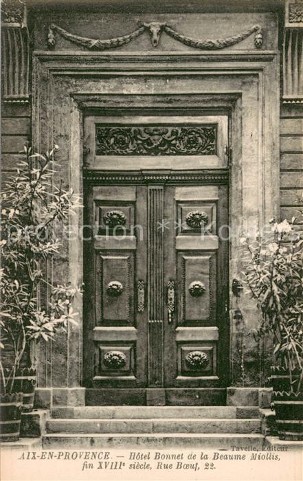 Aix-en-Provence Hôtel Bonnet de la Beaume Miollis XVIIIe siècle