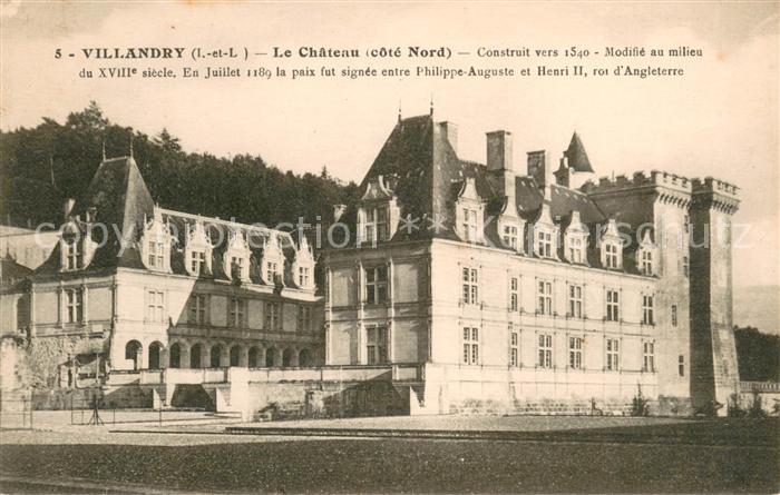 Villandry Chateau côté nord XVIe siècle