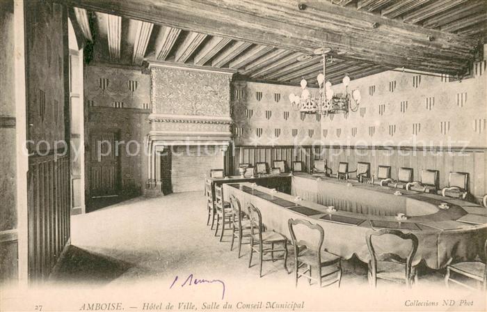 Amboise Hôtel de Ville Salle de Conseil Municip