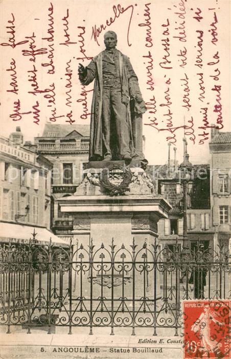 Angouleme Statue Bouillaud Monument