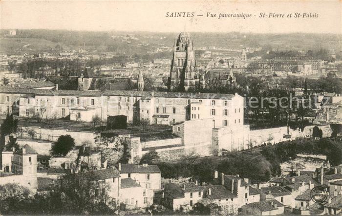 Saintes Charente-Maritime Vue panoramique Eglise Saint Pierre et