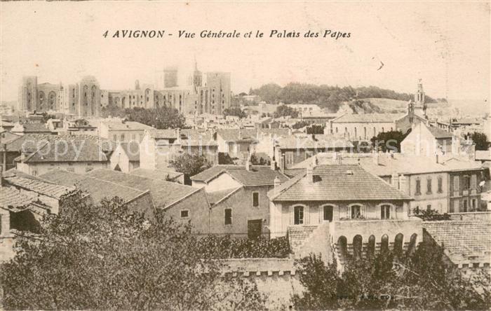 Avignon Vaucluse Vue Generale et Palais des Papes