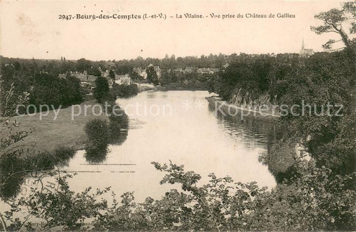 Bourg-des-Comptes La Vilaine Vue prise du Chateau de Gail