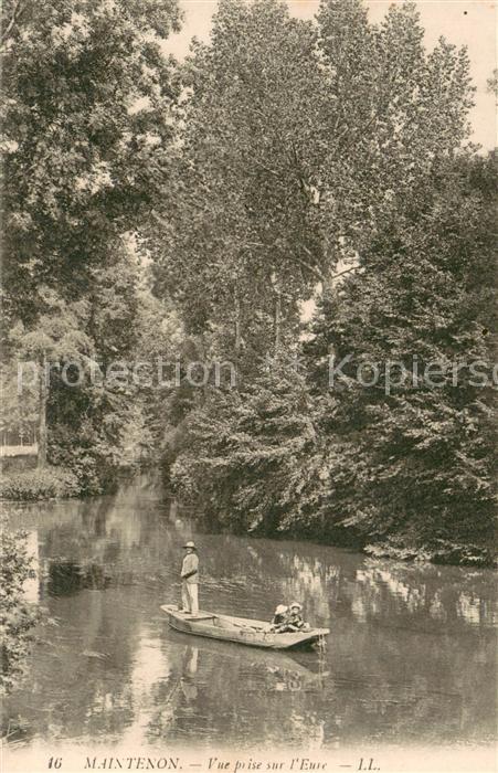 Maintenon Vue prise sur l'Eure
