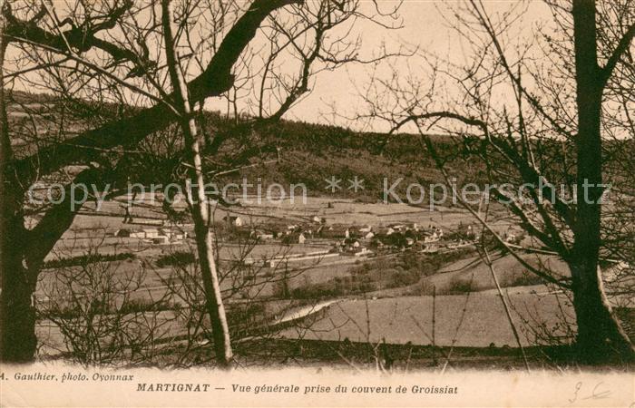 Martignat Vue Generale prise du couvent de Groissiat